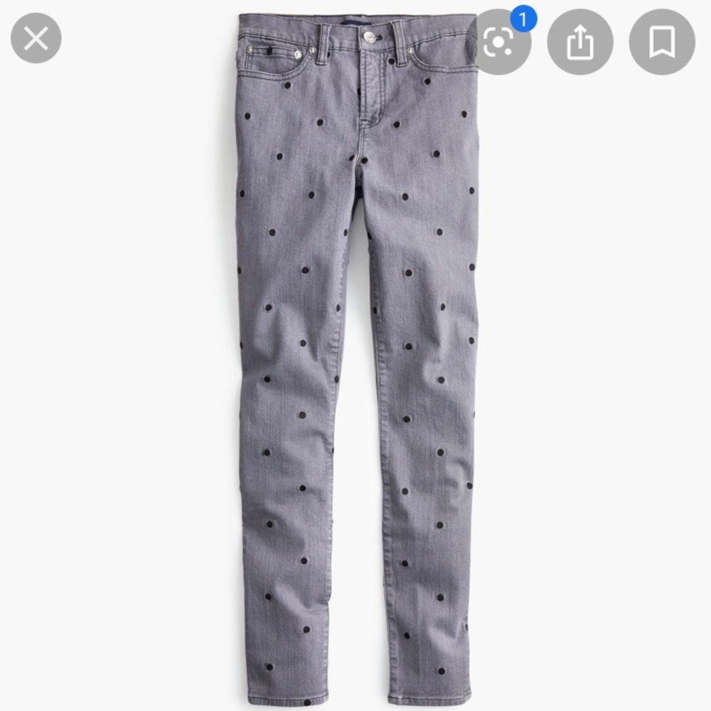 J.Crew High Rise Toothpick Jean - Picture 2 of 8
